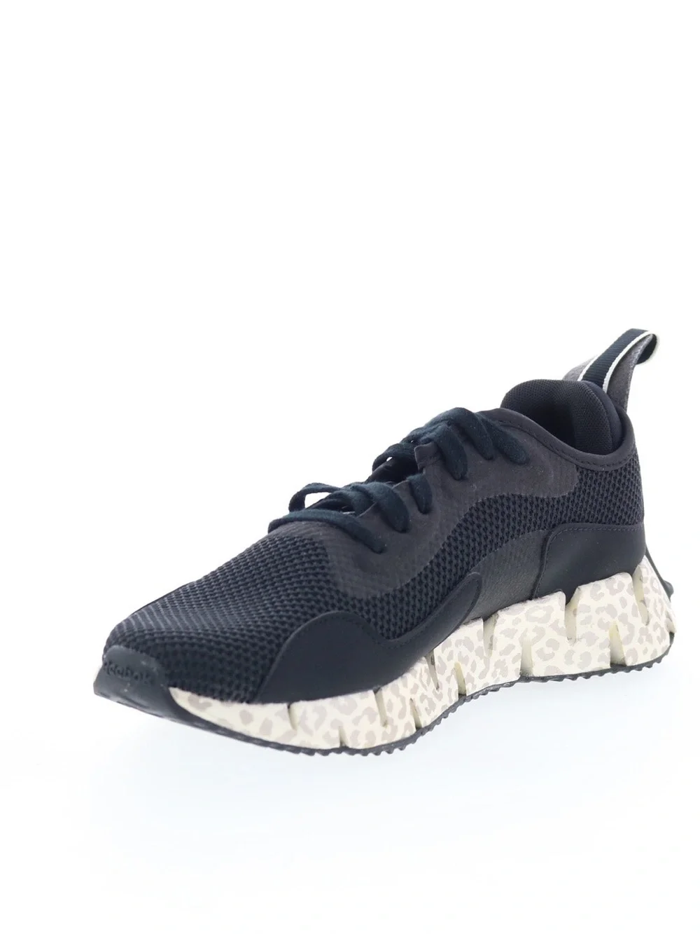 NWOT- Ortho Comfort Reebok Black Athletic Shoes with Patterned Cheetah Sole-8